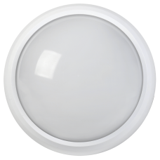 Светодиодный светильник ДПО 3010 8Вт 4500K IP54 круг белый пластик IEK