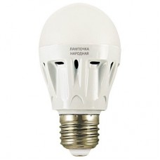 Светодиодная лампа НЛ-LED-A60-10 Вт-230 В-4000 К-Е27, (60х112 мм), Народная