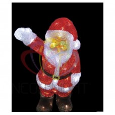 Акриловая фигура NEON-NIGHT Санта Клаус приветствует 30 см, 40 белых светодиодов 513-273