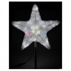 Акриловая светодиодная фигура NEON-NIGHT Звезда 30см, 45 светодиодов, белая, 4,6В 513-435
