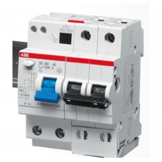 Автоматический выключатель дифференциального тока ABB серии DS 200 типа AC с характеристикой срабатывания C DS202 AC-C10/0.03