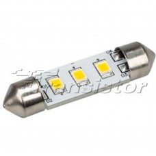 Светодиодная лампа АвтоARL-F37-3E Warm White (10-30V, 3 LED 2835) Arlight