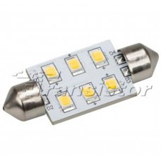 Светодиодная лампа АвтоARL-F37-6E Warm White (10-30V, 6 LED 2835) Arlight
