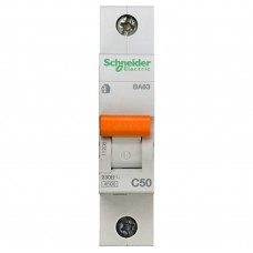 Автоматический выключатель ва63 1п 50a c 4,5 кА Schneider Electric