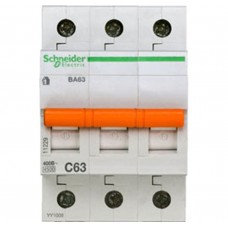 Автоматический выключатель ва63 3п 63a c 4,5 ка, болгария/италия Schneider Electric