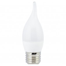 Светодиодная лампа Candle LED 6,0W 220V E27 4000K свеча на ветру (композит) 118x37 Ecola