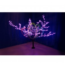 Дерево уличное NEON-NIGHT Сакура, высота 1.7 метра, натуральный ствол, 1000 светодиодов фиолетового цвета, 24 531-131