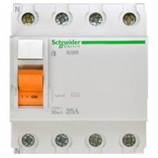 Диф. выкл. нагрузки вд63 4п 25a 30ma ас, испания Schneider Electric