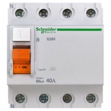 Диф. выкл. нагрузки вд63 4п 40a 100ma ас, испания Schneider Electric