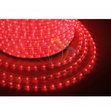 Дюралайт светодиодный, пост.свеч., красный, 220В, диаметр 13 мм, бухта 100м, NEON-NIGHT