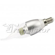 Светодиодная лампа Arlight E14 CR-DP-Flame 6W Day White 220V