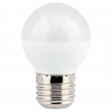 Светодиодная лампа Ecola globe LED 7,0W G45 220V E27 4000K шар (композит) 75x45