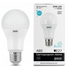 Светодиодная лампа Elementary LED A60 20W E27 4100K 1/10/40 Gauss