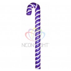 Елочная фигура NEON-NIGHTКарамельная палочка 121 см, цвет фиолетовый/белый 502-247