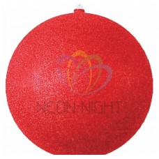 Елочная фигура NEON-NIGHT Шар с блестками, 30 см, цвет красный 502-052