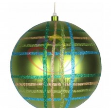 Елочная фигура NEON-NIGHTШар в клетку 25 см, цвет зеленый мульти 502-264