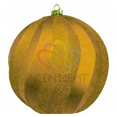 Елочная фигура NEON-NIGHT Шар Вихрь, 20 см, цвет золотой 502-066