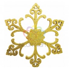Елочная фигура NEON-NIGHTСнежинка Морозко, 66 см, цвет золотой 502-371