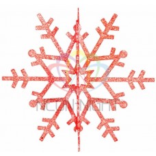 Елочная фигура NEON-NIGHTСнежинка резная 3D, 61 см, цвет красный 502-362
