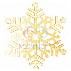 Елочная фигура NEON-NIGHTСнежинка резная, 81 см, цвет золотой 502-381