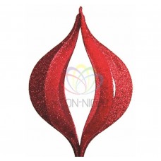 Елочная фигура NEON-NIGHTСосулька складная 3D, 51 см, цвет красный 502-322