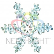 Фигура NEON-NIGHT FM-013 Снежинка белая, LED, размер 45*38 см 501-222