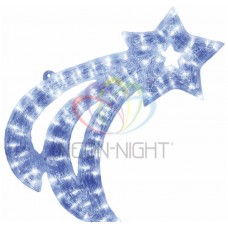 фигура NEON-NIGHT Летящая Звездочка, размеры 62X41X2.5CM, (77 БЕЛЫХ светодиода), 24В 513-345