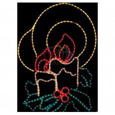Фигура NEON-NIGHT SL-073 Две свечи, размер 100*75 см 501-320