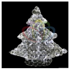 Фигура стеклянная NEON-NIGHT Новогодняя Ель 40см, 50 белых светодиодов 513-265
