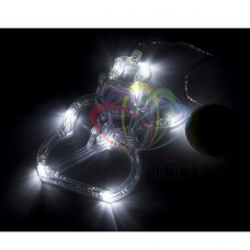 Фигура светодиодная "Снеговик" на присоске с подвесом, БЕЛЫЙ NEON-NIGHT