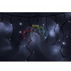 Гирлянда NEON-NIGHT Айсикл (бахрома) светодиодная, 3,2х0,6 м., черный провод КАУЧУК, 220В, диоды белые 255-275