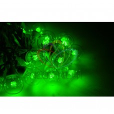 Гирлянда NEON-NIGHT LED Galaxy Bulb String, 30 ламп, 10 м, в лампе 6 LED, цвет зеленый 331-324