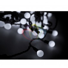 Гирлянда "LED - шарики", Белые O45мм 10м 40 диодов, NEON-NIGHT