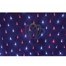 Гирлянда - сеть светодиод. 2,5 х 2,5м, свеч. с динамикой, черный провод, красно/синие диоды NEON-NIGHT