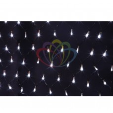 Гирлянда - сеть светодиодная NEON-NIGHT 2,5 х2,5м, свеч. с динамикой, черный провод, белые диоды 215-031