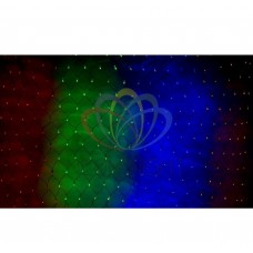 Гирлянда-сеть светодиодная 3х0,5м, свечение с динамикой, поперечными волнами, прозрачный провод, мульти(10 цветов) диоды NEON-NIGHT