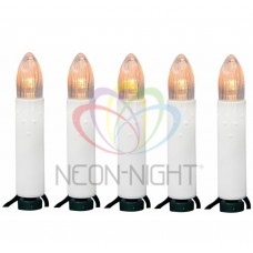 Гирлянда NEON-NIGHT Свечи LED 10м, 50 LED, цвет тепло-белый IP20 303-085