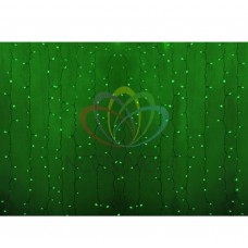 Гирлянда NEON-NIGHT Светодиодный Дождь 2х1,5м., прозрачный провод, 220В, диоды ЗЕЛЁНЫЕ 235-304