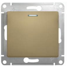 GLOSSA Нажимная КНОПКА с подсветкой, сх.1а, 10АХ, механизм, ТИТАН Schneider Electric