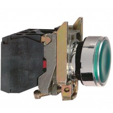Кнопка 22мм 230-240в зеленая с возв. с подсв. Schneider Electric