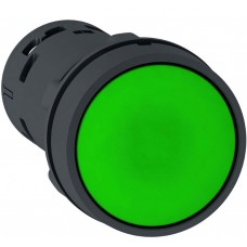Кнопка 22мм зеленая с возвратом но + нз Schneider Electric