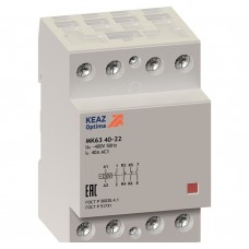 Контактор модульный OptiDin МК63-4040-24AC/DC