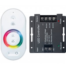 Контроллер для RGB 288W 24А с сенсорным пультом управления цветом (белый) Gauss