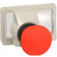 Красная грибовидная кнопка stop с пружинным возвратом для корпусов gv2m Schneider Electric