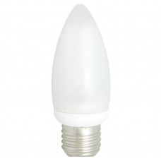 Лампа люминисцентная Ecola candle 11W EIC/M 220V E27 2700K свеча 110x38 УВВ