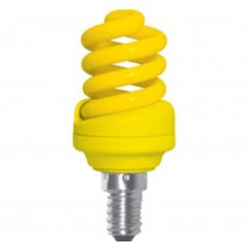 Лампа люминисцентная Ecola Spiral Color 12W 220V E14 Yellow Желтый 95x43