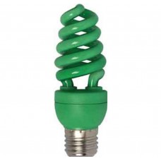 Лампа люминисцентная Ecola Spiral Color 15W 220V E27 Green Зеленый 124x45