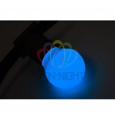 Лампа шар DIA 45 3 LED е27 СИНЯЯ NEON-NIGHT