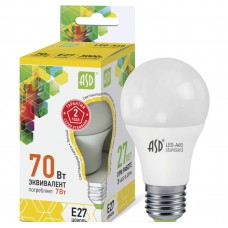 Светодиодная лампа ASD LED-A60-Standard-7-E27-600-3000