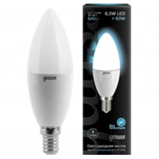 Светодиодная лампа LED Candle E14 6.5W 4100К 1/10/50 Gauss
